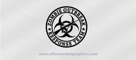 Zombie Outbreak Response Team M16 Biohazard Decal